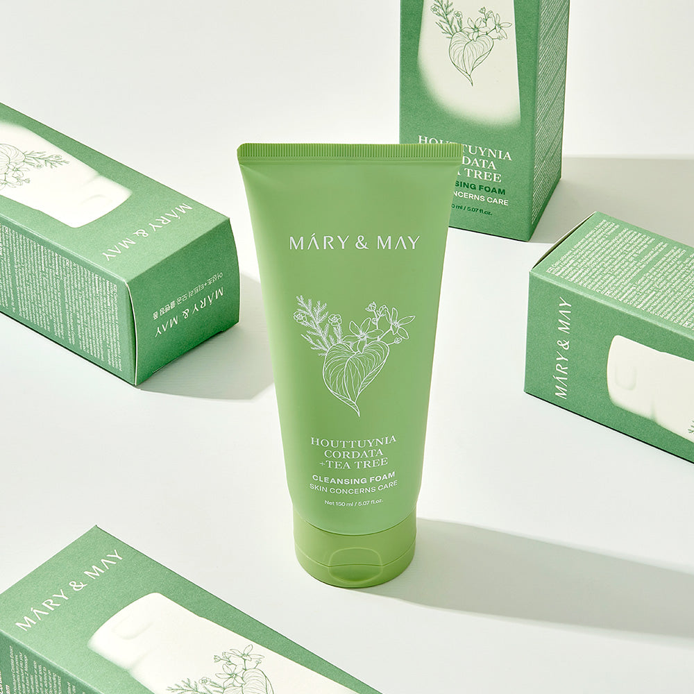 [Mary&May] Houttuynia Cordata + Tea Tree Cleansing Foam - 150ml
