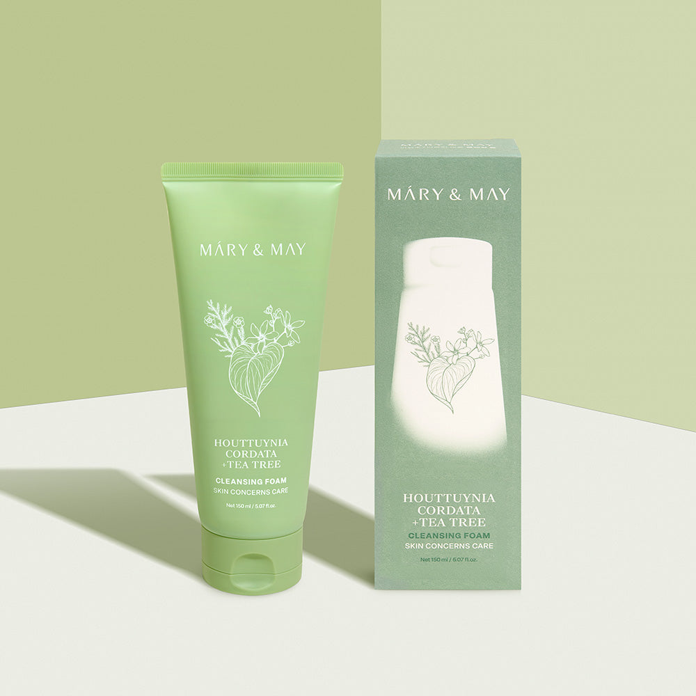 [Mary&May] Houttuynia Cordata + Tea Tree Cleansing Foam - 150ml