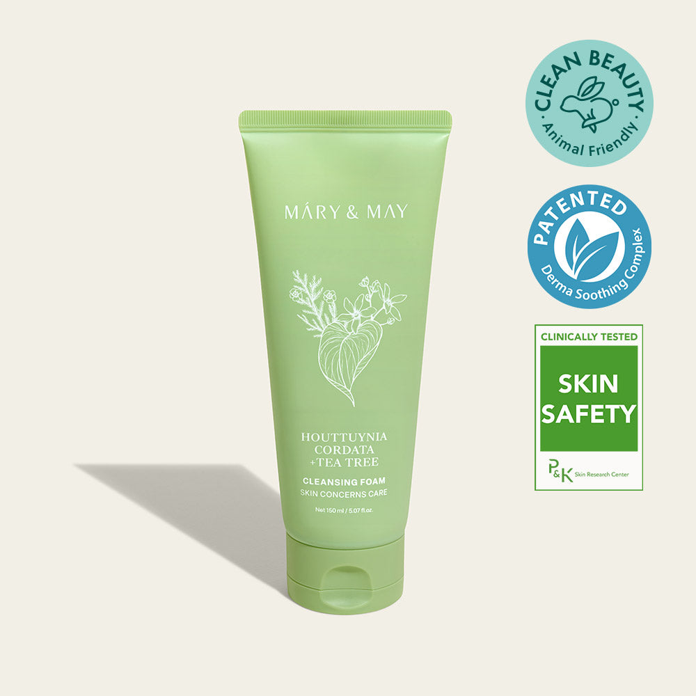 [Mary&May] Houttuynia Cordata + Tea Tree Cleansing Foam - 150ml